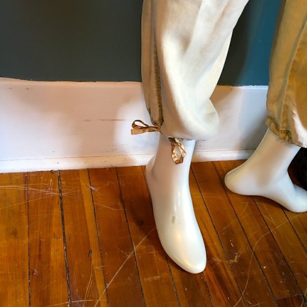 %100 SILK Drawstring bottom pants! Rare & no other - Picture 4 of 16